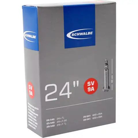 Chambre à air Schwalbe 24x1 French (Fauteuil roulant) - SV9A/20-540, 25-540, 28-540, 25-541, 28-541