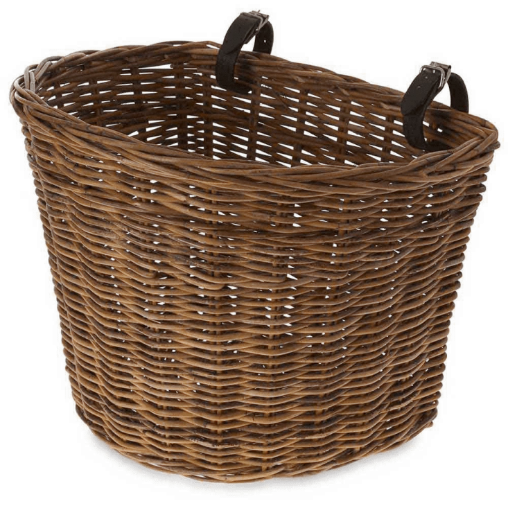 Basil: Darcy L naturel- Panier en Osier se fixe sur guidon avant