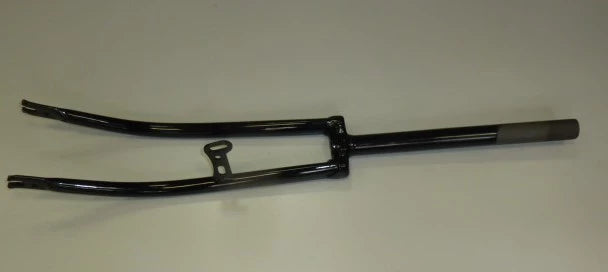 Fourche,1p, hollandaise noir 26" col de cygne (590-37) - dynamo, pivot: 28cm, pas de vis(filets) 4cm
