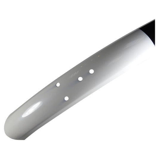 Garde boue arrière Velo Hollandais taille 28x1 3/8 (622-37) Compatible : Gazelle , batavus etc acier noir/blanc