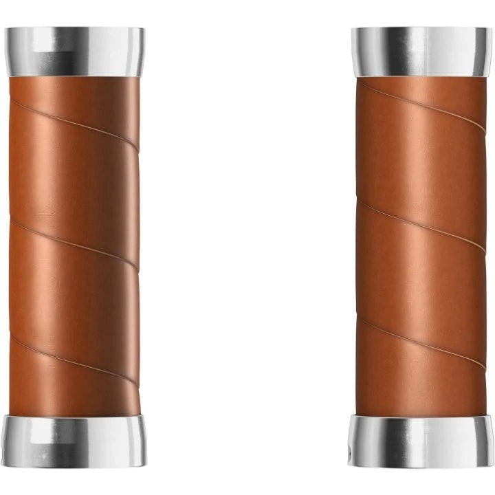 Brooks Slender 2 X 100 mm Poignées pour Poignée Tournante - Slender EN CUIR Leather Grips - 100/100mm - couleur miel