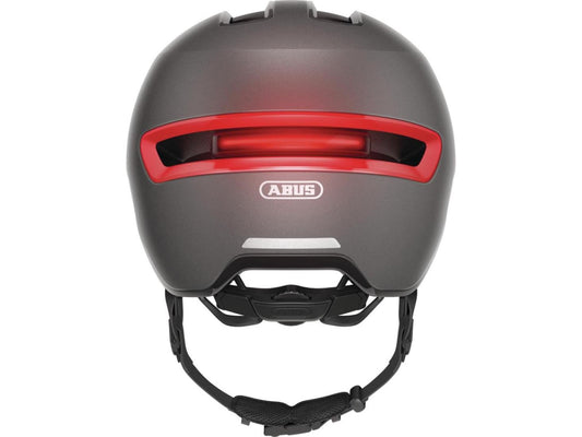 ABUS URBAN HUD Y TITANE avec éclairage arriere TAILLE 54/58CM