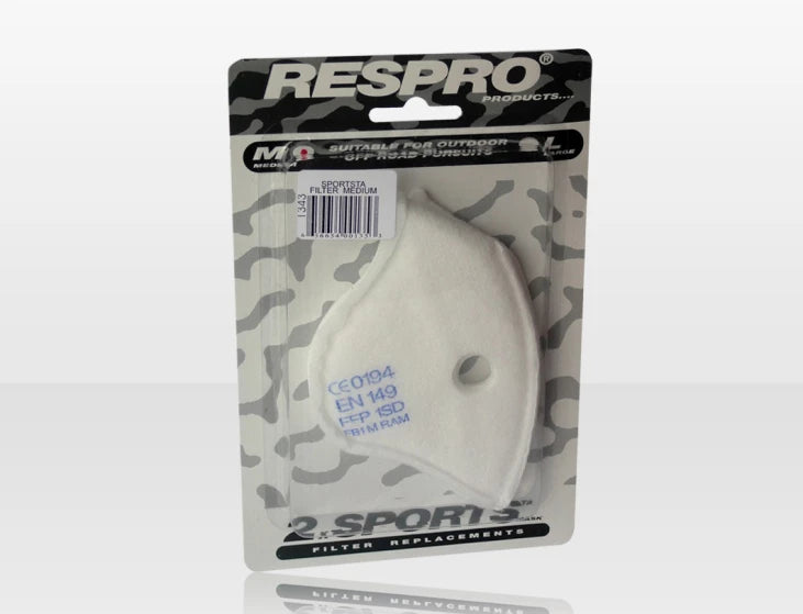 Filtre Respro Pour le modèle city, sportt ou techno vendu par 2 dans la boite