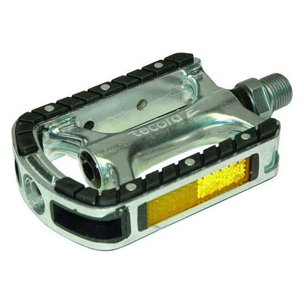 Pédales Union SP-812 alu argent noir incrustation sur carte, La paire