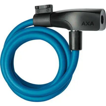 AXA, Câble antivol Resolute 8/120cm bleu pétrole à clef ASL59431203SC