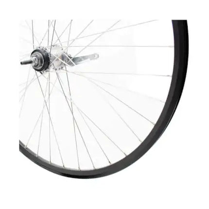 ROUE ARRIERE 28", (622-19), RYDE, 3 VITESSES ET RETROPEALAGE, NOIR, DOUBLE PAROI, OIELLETTES, 36T