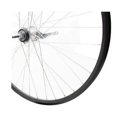 ROUE ARRIERE 28", (622-19), RYDE, 3 VITESSES ET RETROPEALAGE, NOIR, DOUBLE PAROI, OIELLETTES, 36T