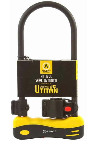 Auvray U titane Dimension 165 x 320 mm, livré avec support de transport, • 2 clés fraisées