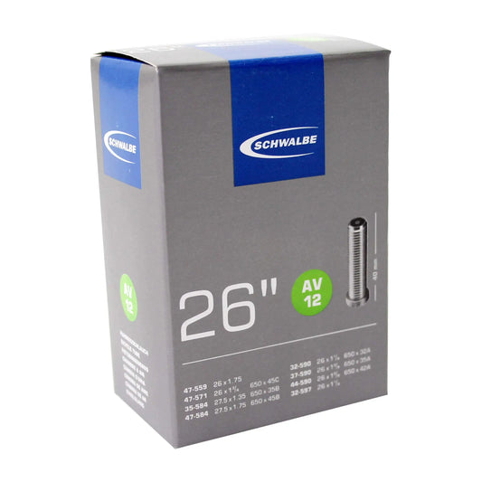 Schwalbe Chambre à air  AV12,  26 x 1 1/4 - 27.5 x 1.75  Valve schrader  40mm
