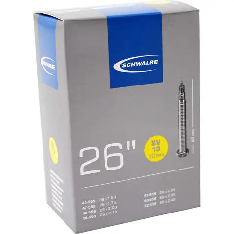 Schwalbe Chambre à air,  SV13 26 x 1.50 - 2.40  valve preta 60mm