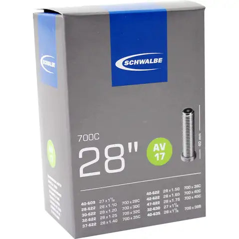 Schwalbe Chambre à air, AV17 28 x 1.10 - 1.75,  Valve Schrader 40mm