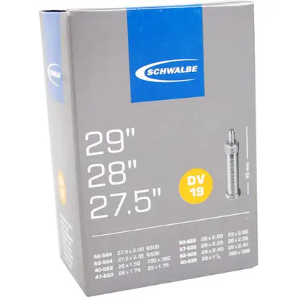 Chambre à air, Schwalbe  DV19  27.5 x 2.00 - 29 x 2.40  Valve Hollandaise 40mm