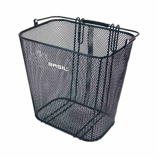 Basil: Cardif: Panier arrière, Facile à fixer- s'accroche sur le porte bagages