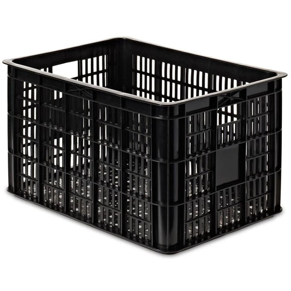 Basil-Crate en plastique se fixe sur porte-bagages avant
