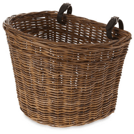 Basil: Darcy L naturel- Panier en Osier se fixe sur guidon avant