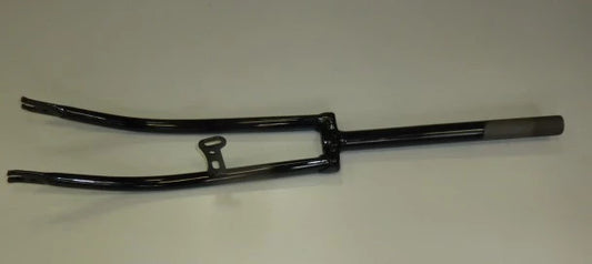 Fourche,1p, hollandaise noir 26" col de cygne (590-37) - dynamo, pivot: 28cm, pas de vis(filets) 4cm