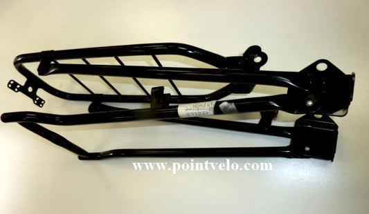 Gazelle: Porte-bagages incorporé avec la béquille arrière pour gazelle populaire 28" pieds solide avec bouchon plastique, l'élément pour emboîter la béquille et emplacement pour sandow