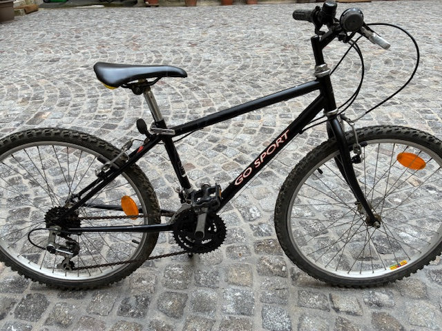 Vélo VTT Occasion, GO SPORT, 24", (9 à 12 ans) vitesses sur dérailleur, Shimano, frein V brake,