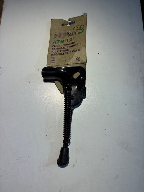 PEX - BEQUILLE POUR VELO DE 12",EN ACIER, SE FIXE AVEC LA ROUE ARRIERE