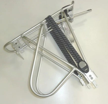 Massload: porte-bagages arrière en aluminium, de 24"à 28" vélo ville ou vélo tout chemin . Charge possible 25kg. noir ou gris