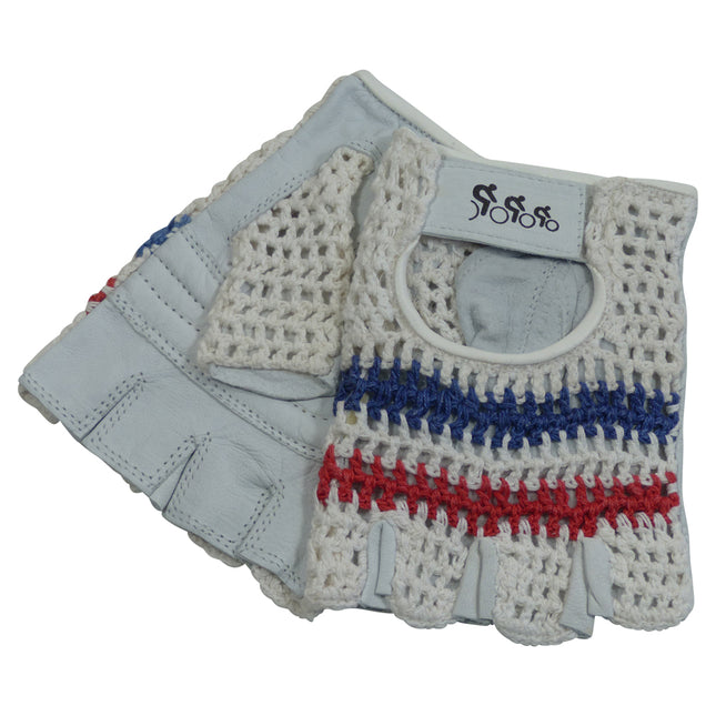 Smits- Mitaine, style retro , tri colorée. Taille M