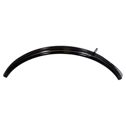 Garde boue avant avec enjoliveur vélo hollandais classic 28x1 1/2 , noir avec la patte de fixation à la fourche