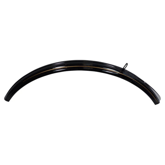 Garde boue avant avec enjoliveur vélo hollandais classic 28x1 1/2 , noir avec la patte de fixation à la fourche
