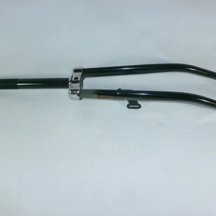 Fourche 26" Hollandais/ Ville, 1 pouce , cône, enjoliveur montés, pivot 25cm, filets12cm, couleur : Noir, Verte ou Grise