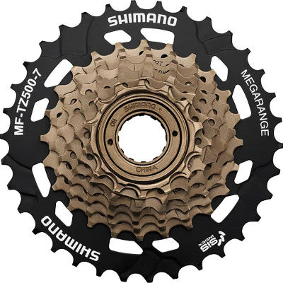 Shimano Roue libre Megarange 7 vitesses Denture : 7 Vitesses, 14-34 (14-16-18-20-22-24-34). .