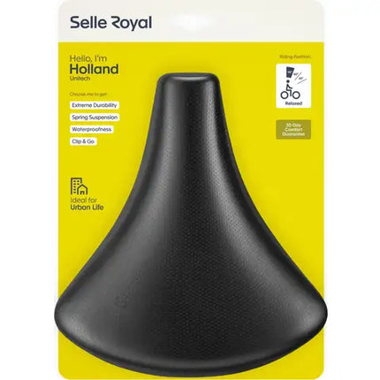 Selle Royal Holland Unitech Ville H/F, Noir, A ressort
