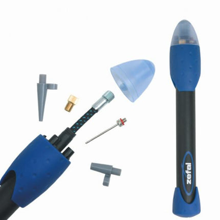 Zefal.Max pompe Multisport universelle valve presta, auto, dunlop, ballon de foot ect. avec raccord flexible..