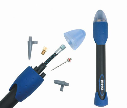 Zefal.Max pompe Multisport universelle valve presta, auto, dunlop, ballon de foot ect. avec raccord flexible..