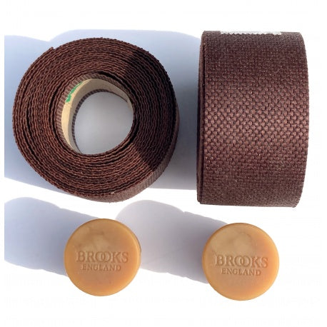 Guidoline-  Ruban et bouchons de guidon Brooks Cambium - rouille,  Produit exposé