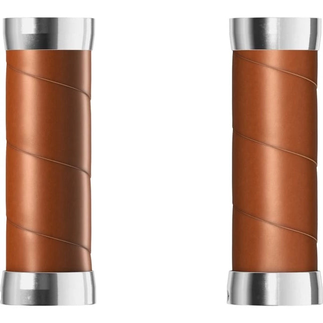 Brooks Slender 2 X 100 mm Poignées pour Poignée Tournante - Slender EN CUIR Leather Grips - 100/100mm - couleur miel