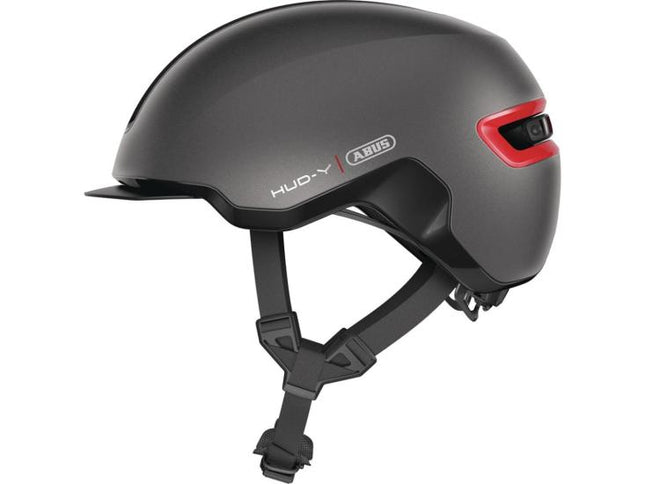 ABUS URBAN HUD Y TITANE avec éclairage arriere TAILLE 54/58CM