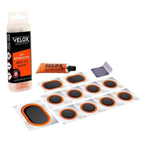 VELOX KIT DE REPARATION PNEU VELO, en boite plastique