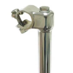 Potence de guidon classique vélo ville/vélo hollandais chromée 24cm 22.2mm