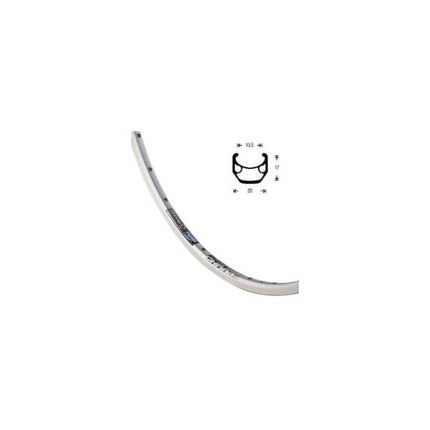 ROUE RYDE- CHRINA, COURSE, ARRIERE, 7 VITESSES A VISSER,  622-13C, 20MM,  DOUBLE PAROI , OEILLETS, BLOCAGE RAPIDE