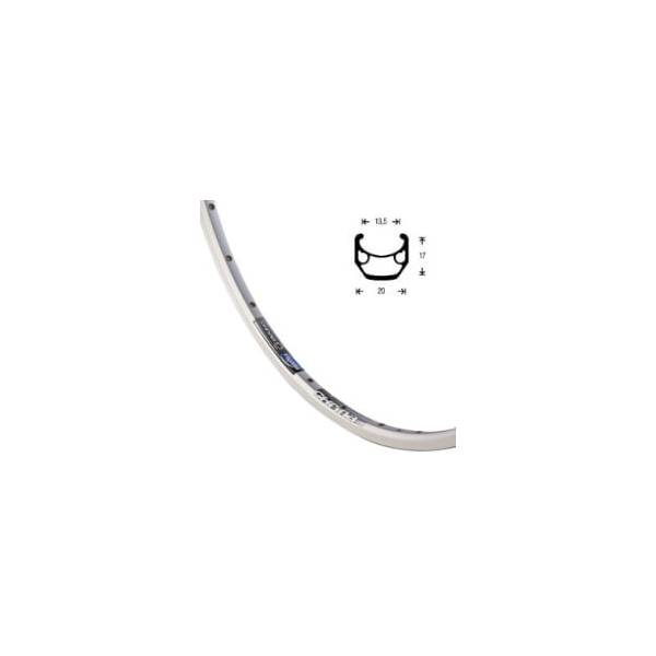 ROUE RYDE- CHRINA, COURSE, ARRIERE, 7 VITESSES A VISSER,  622-13C, 20MM,  DOUBLE PAROI , OEILLETS, BLOCAGE RAPIDE