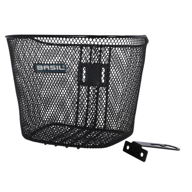 BASIL: TORONTO panier avant, enfant / adulte toronto 20,5x26x20cm, noir, mailles serrées