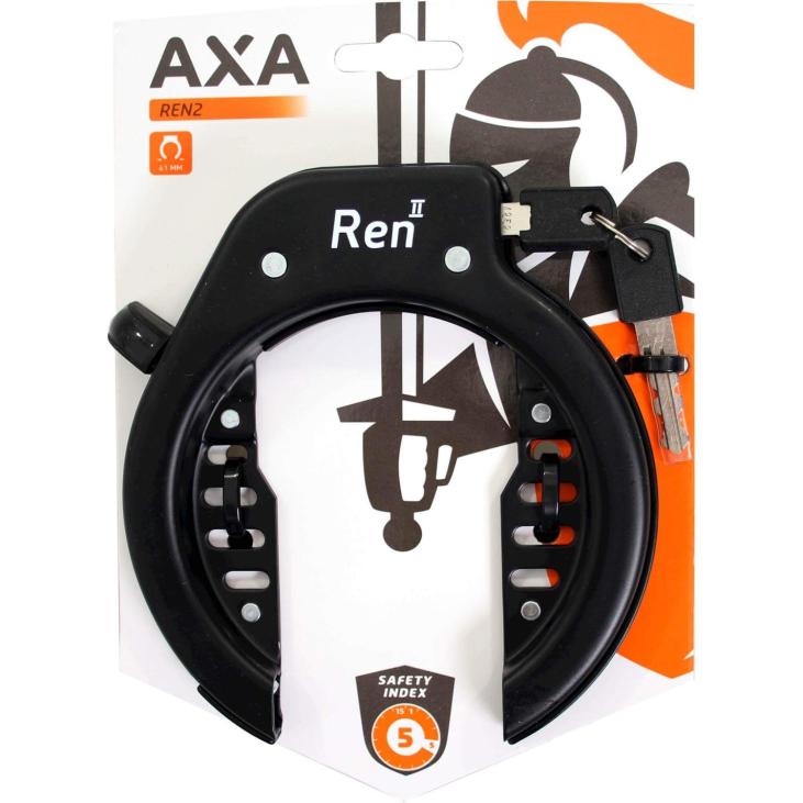 AXA REN 2 Antivol sur cadre à clef noir